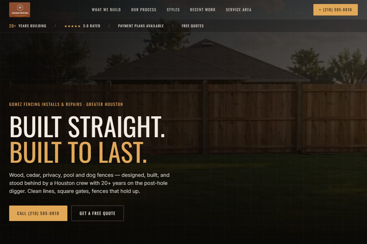 Gomez Fencing website